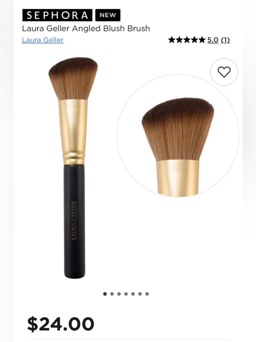 Laura Geller Black & Gold Angled Blush Brush - Picture 2 of 12